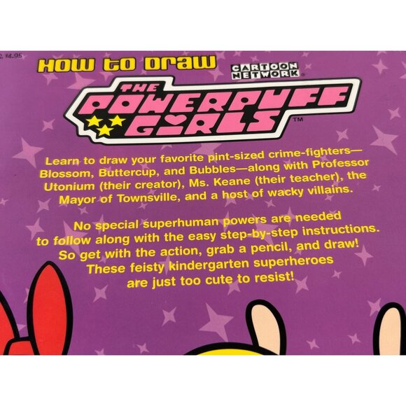 The PowerPuff Girls How to Draw Paperback Walter Foster Cartoon Drawing Book VTG - Picture 9 of 14